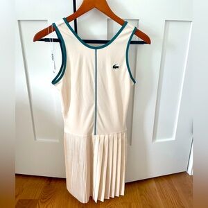 LACOSTE Ultra dry tennis dress and removable shorts size 2. Brand new!